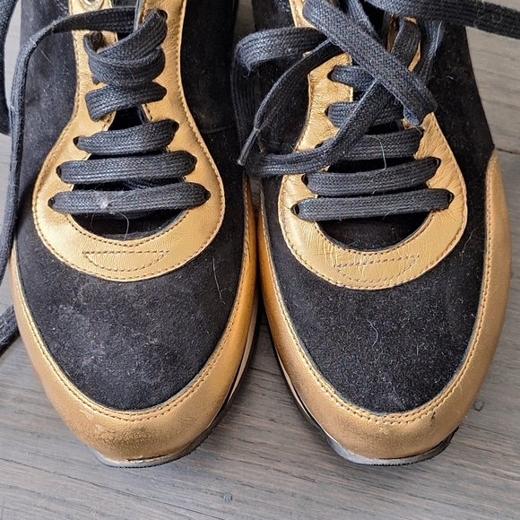 Sonia Rykiel Black & Good Platform Sneakers Sz 38 / 8 - Picture 3 of 12